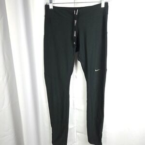 Nike Stay Warm Dri-FIT Leggings Black Womens Small Ankle Zip
